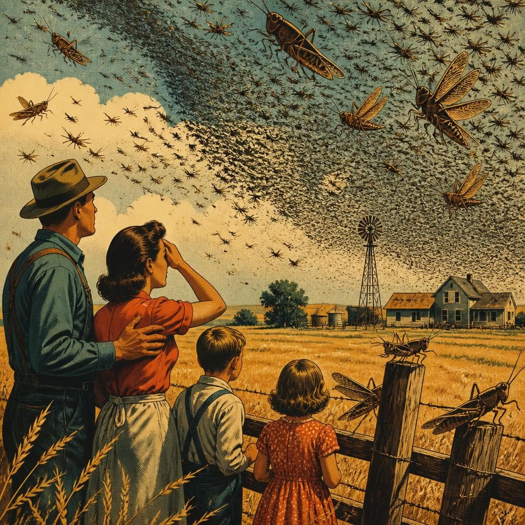 Cover art for When the Locusts Tested Jewell County