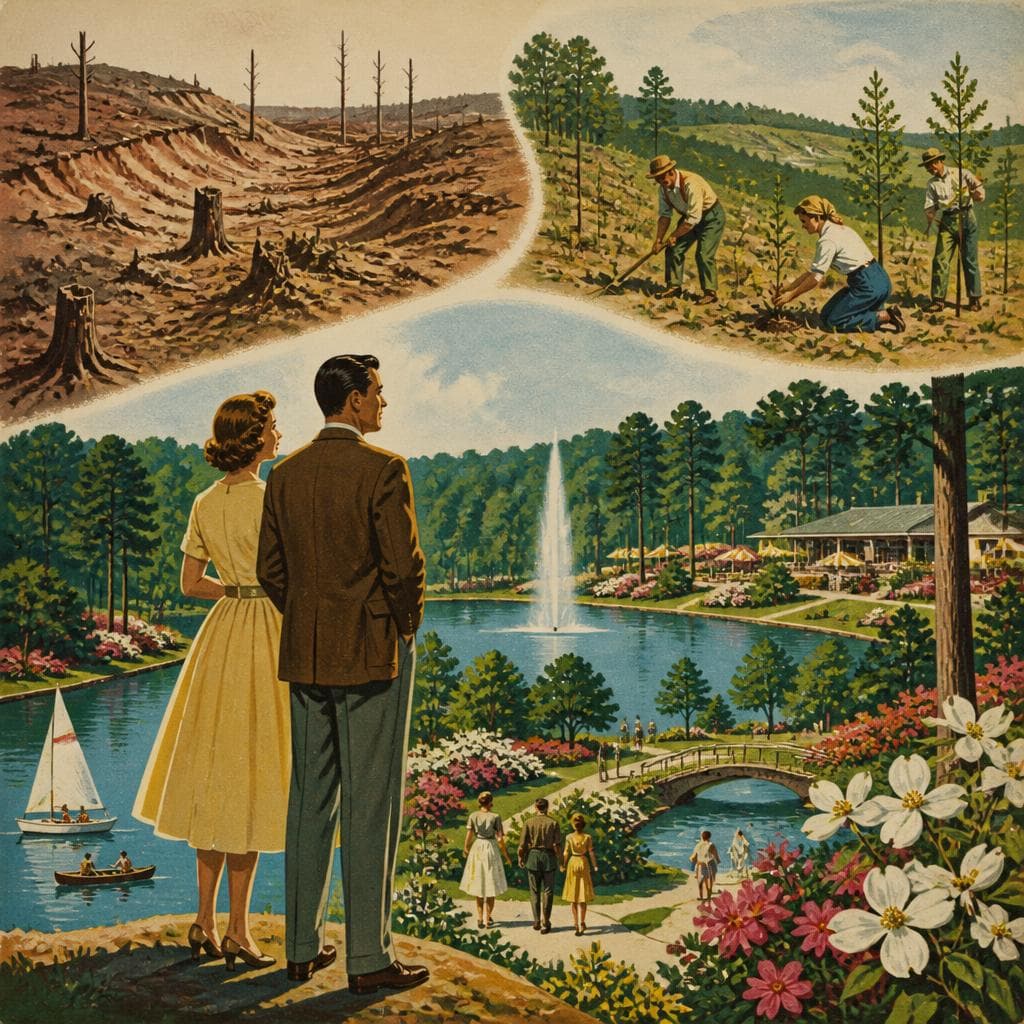Cover art for How Damaged Land Became Callaway Gardens