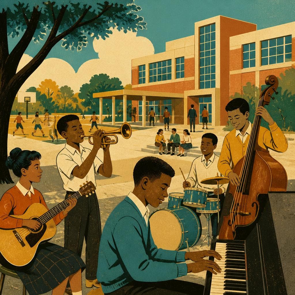 Cover art for The Middle School Where Lafayette Learned to Swing