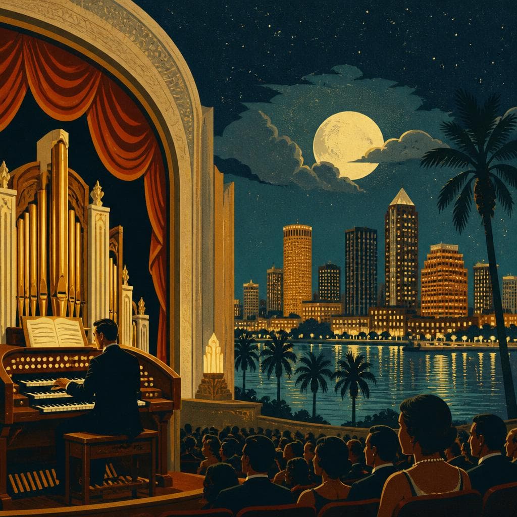 Cover art for A Night Sky, an Organ, and Downtown Tampa