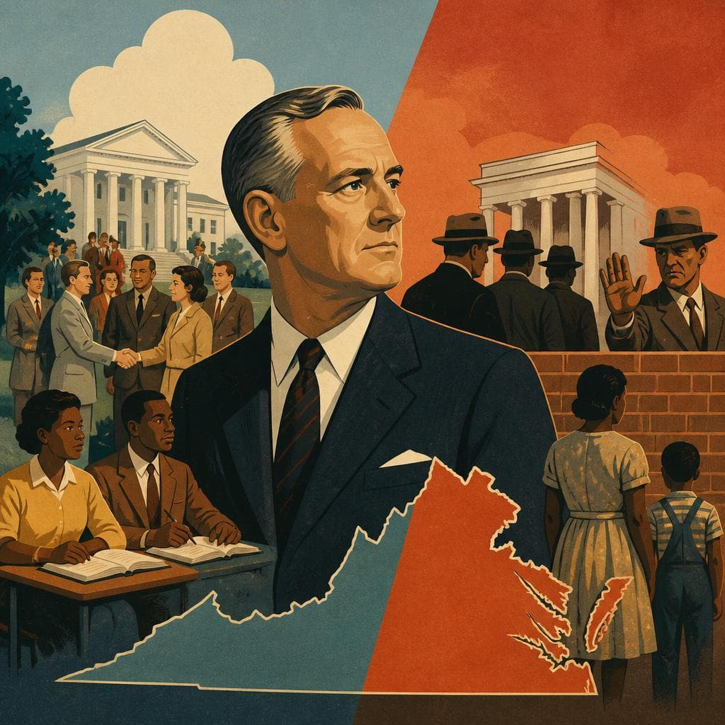 Cover art for Mills Godwin and Virginia’s Uneasy Turn