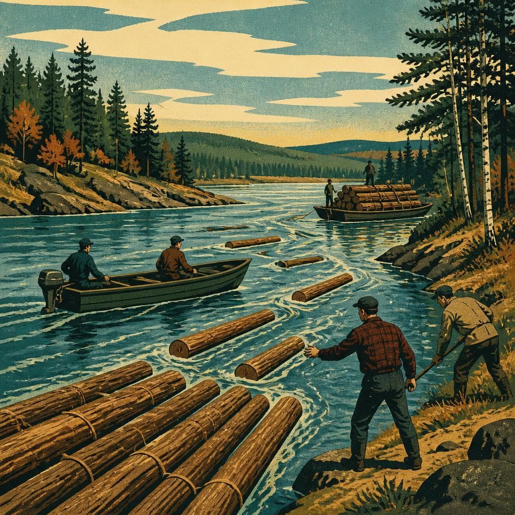 Cover art for The River Where Logs Changed Hands