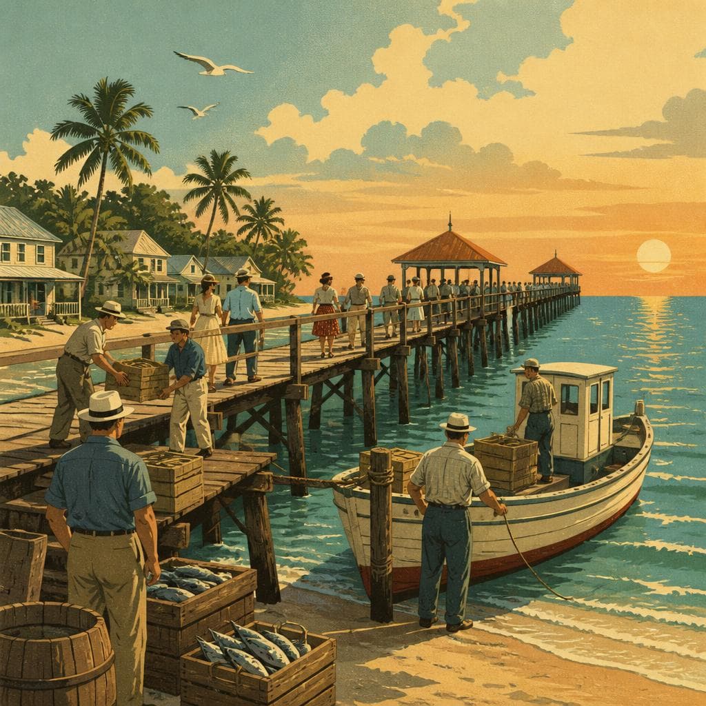 Cover art for Before the Sunsets, a Working Pier