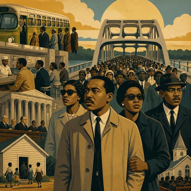 Cover art for the The Civil Rights Movement: The Long March to Freedom collection