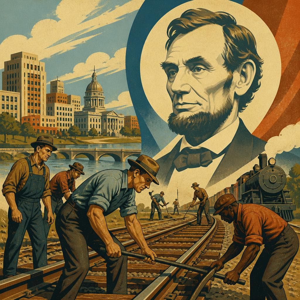 Cover art for When Rails Made Lincoln