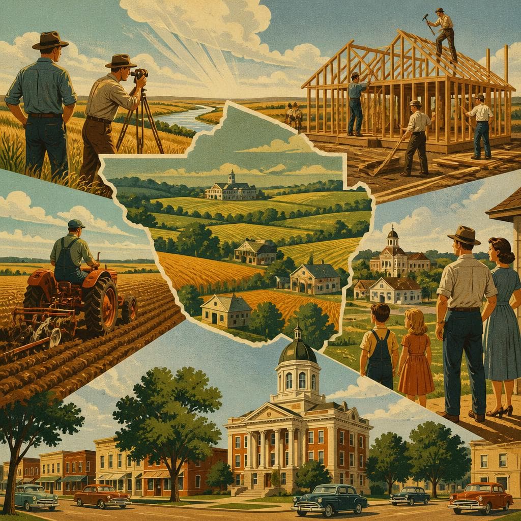 Cover art for A County Born Almost Overnight