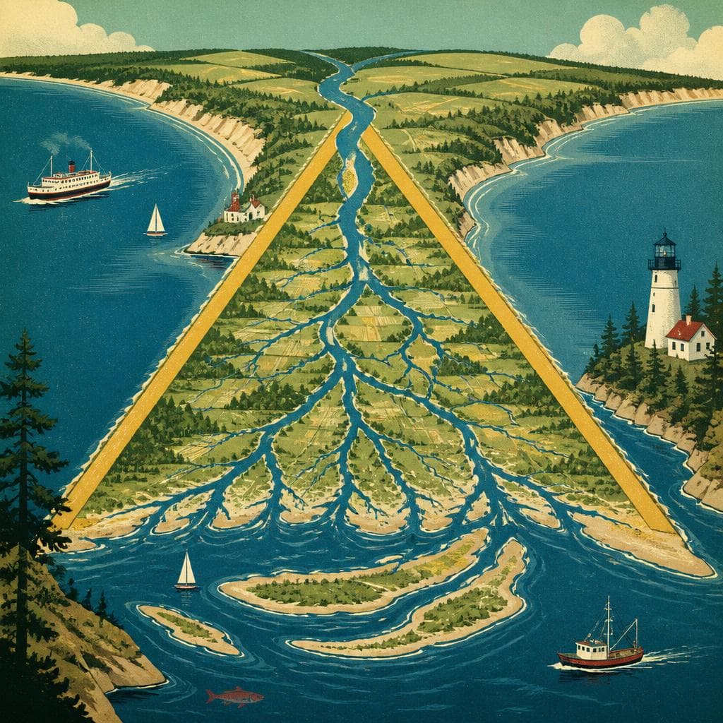 Cover art for A County Drawn by Water and a Greek Letter