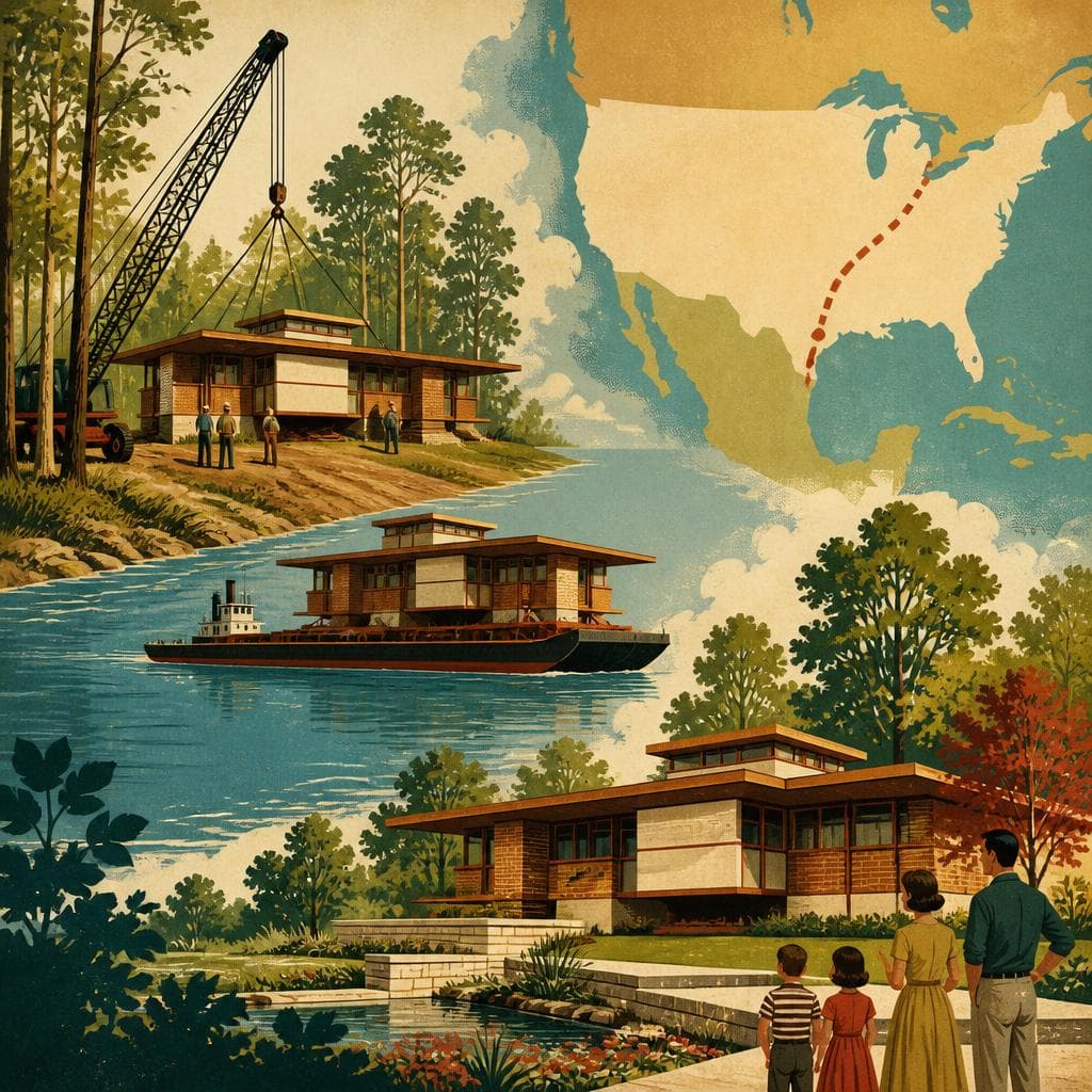 Cover art for The House That Crossed a River and a Continent