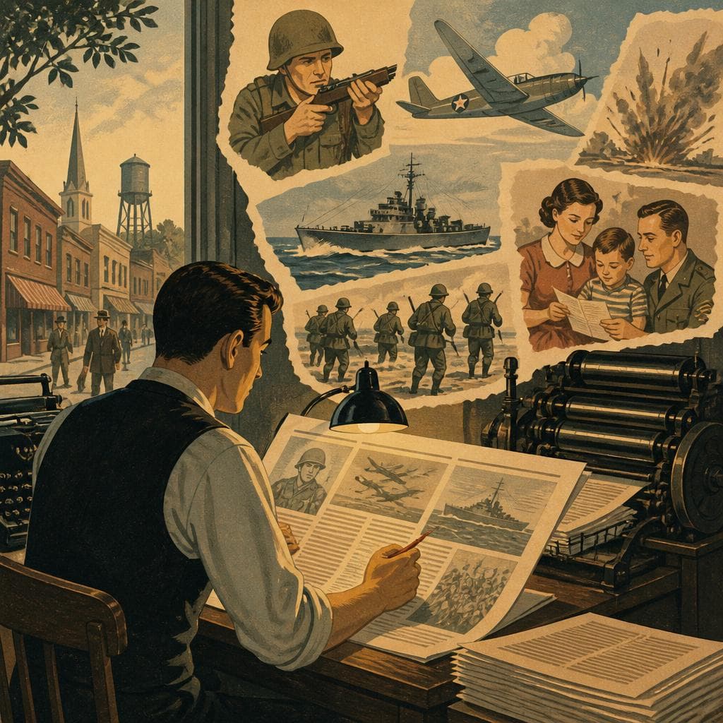 Cover art for When the War Arrived in Weekly Columns