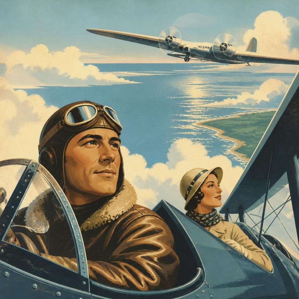Cover art for Denison’s Aviator and the Passenger Across the Atlantic