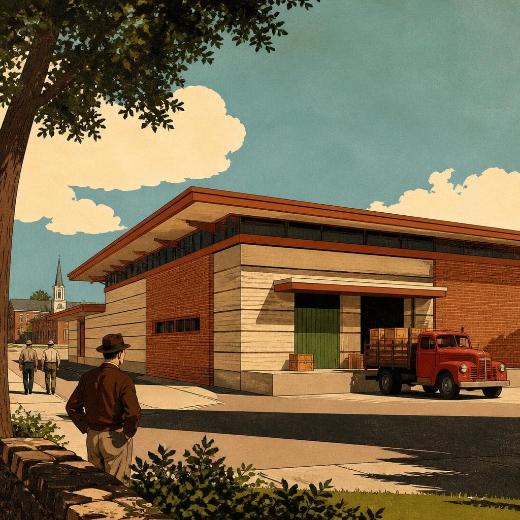 Cover art for Wright’s Small-Town Warehouse, Built From Big Ideas