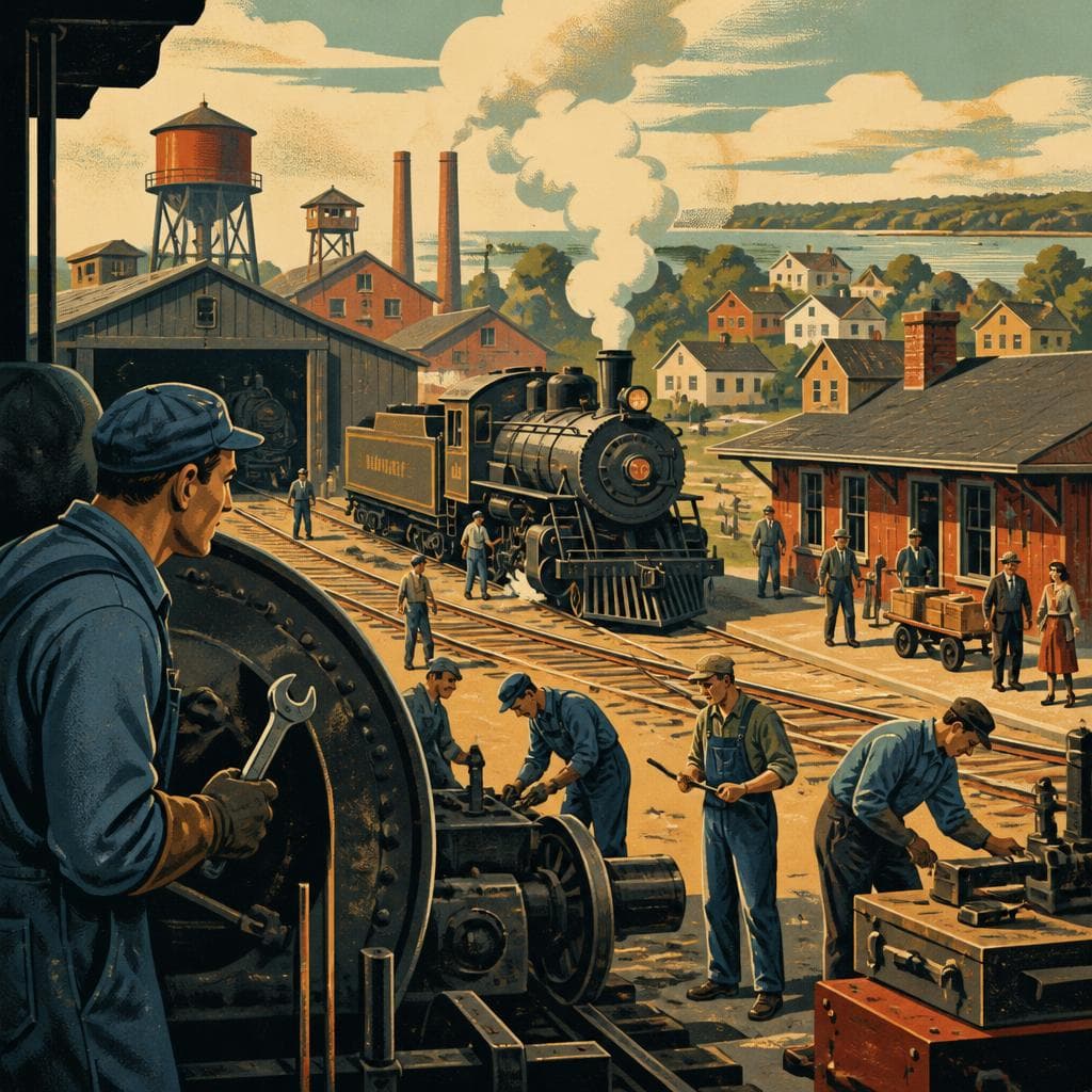 Cover art for Where the Railroad Made the Town