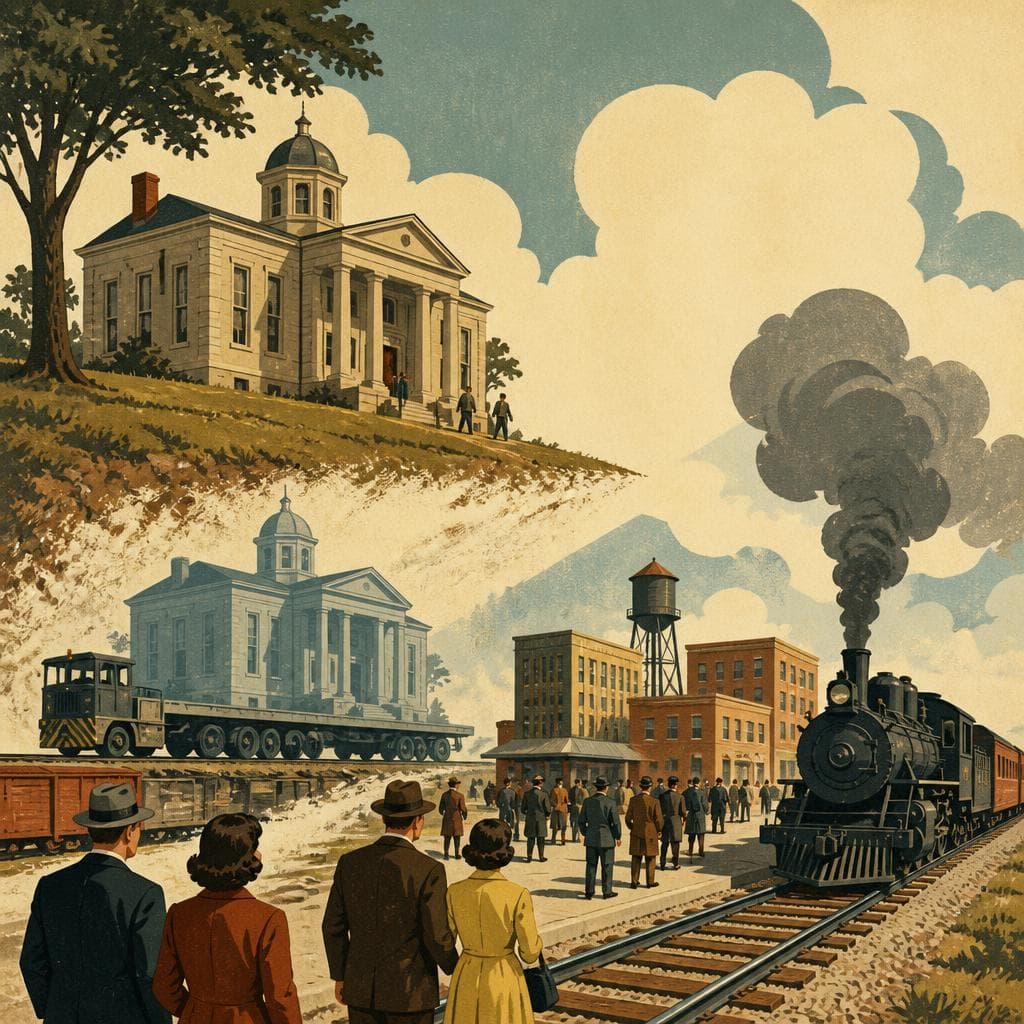 Cover art for Where the County Moved