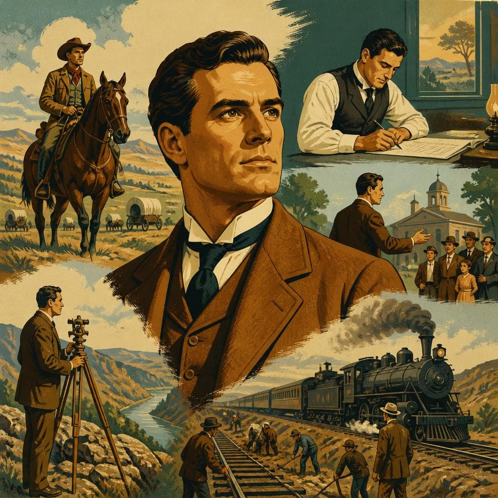 Cover art for The Man Behind Thayer County