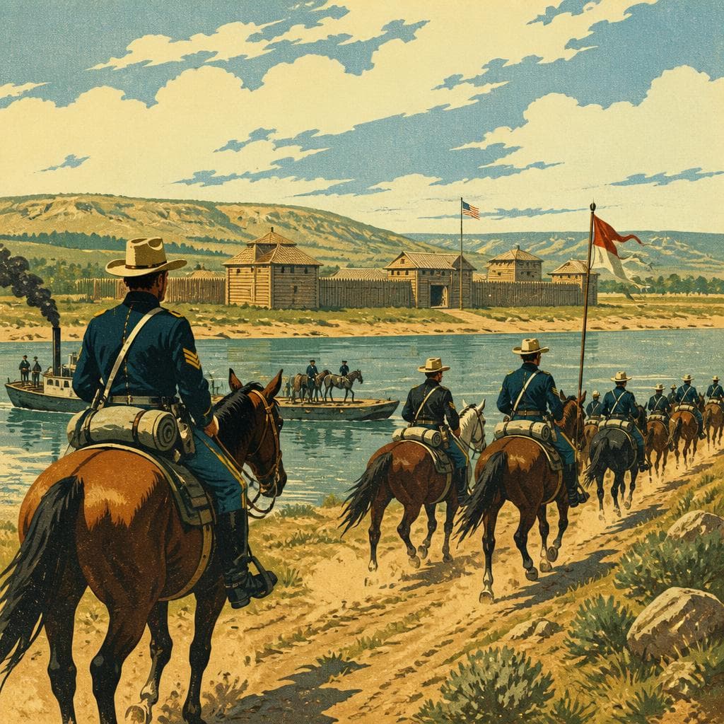 Cover art for When the 7th Cavalry Left Fort Abraham Lincoln