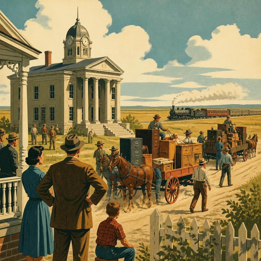 Cover art for When the County Seat Moved West