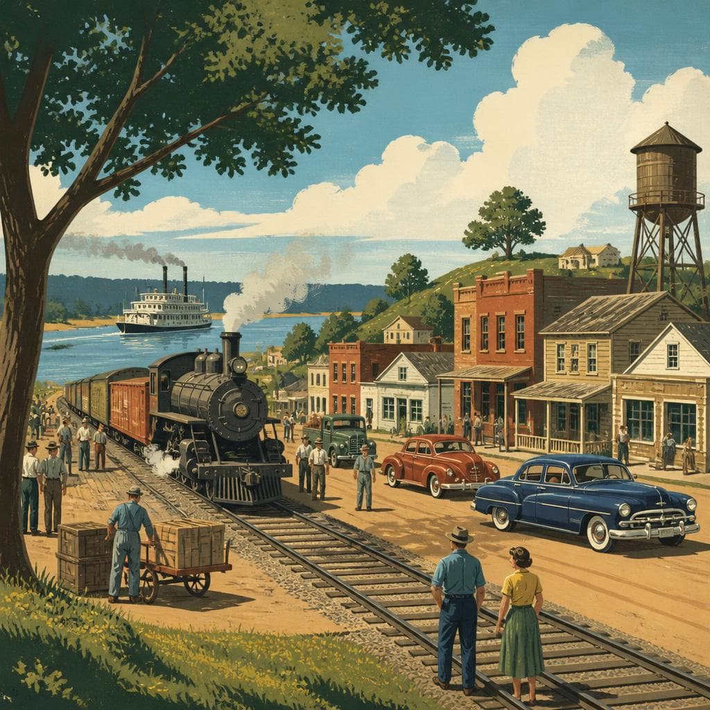 Cover art for Where the Tracks Made a Town