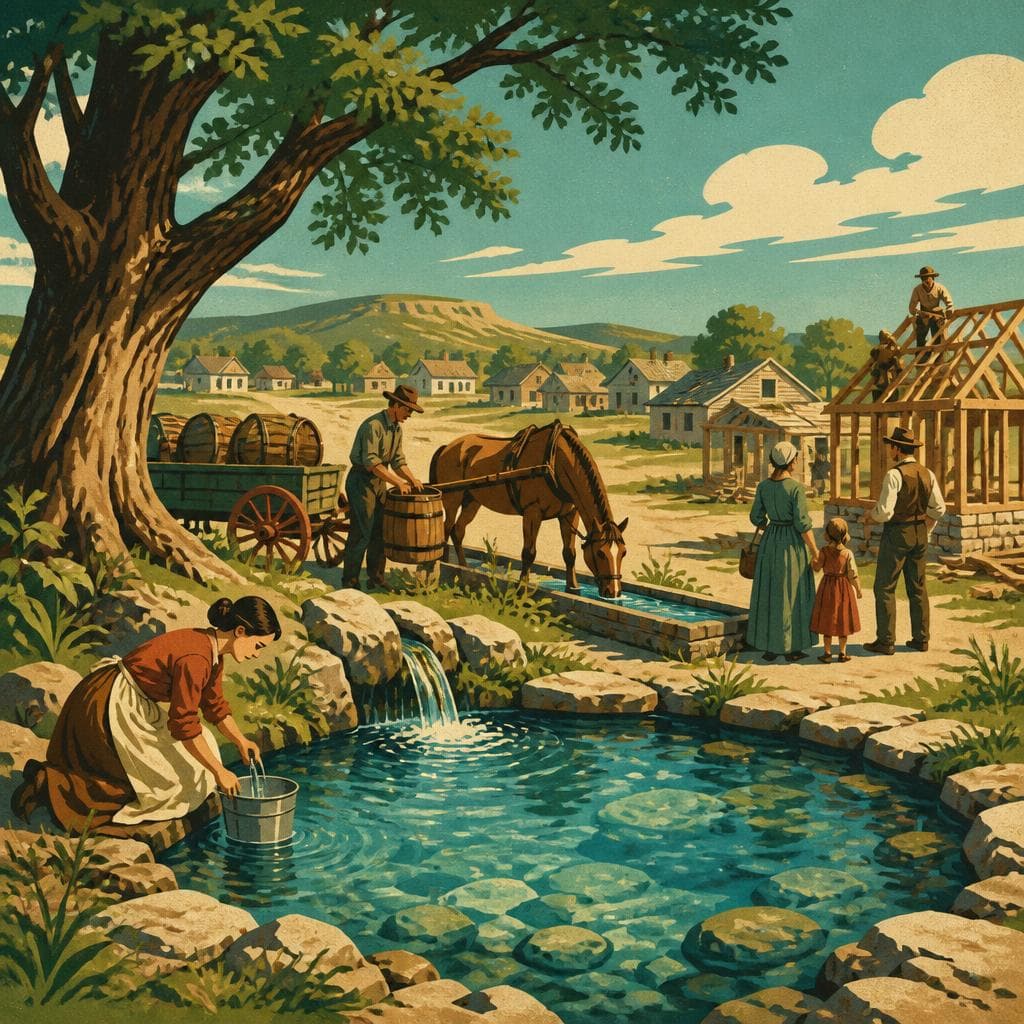 Cover art for The Spring That Drew a Town