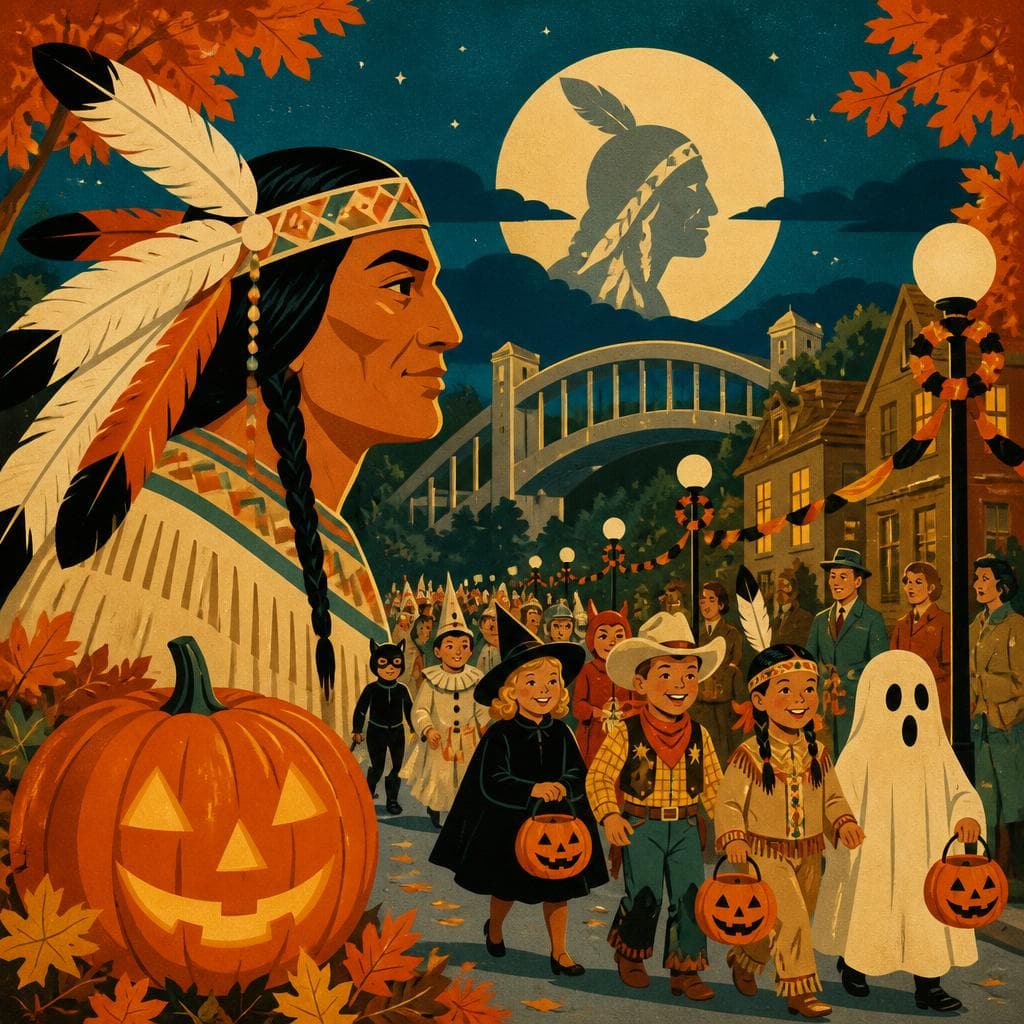 Cover art for When Halloween Belongs to Hiawatha