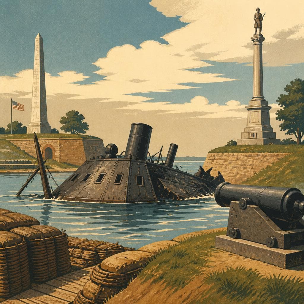 Cover art for The Ironclad Among the Monuments