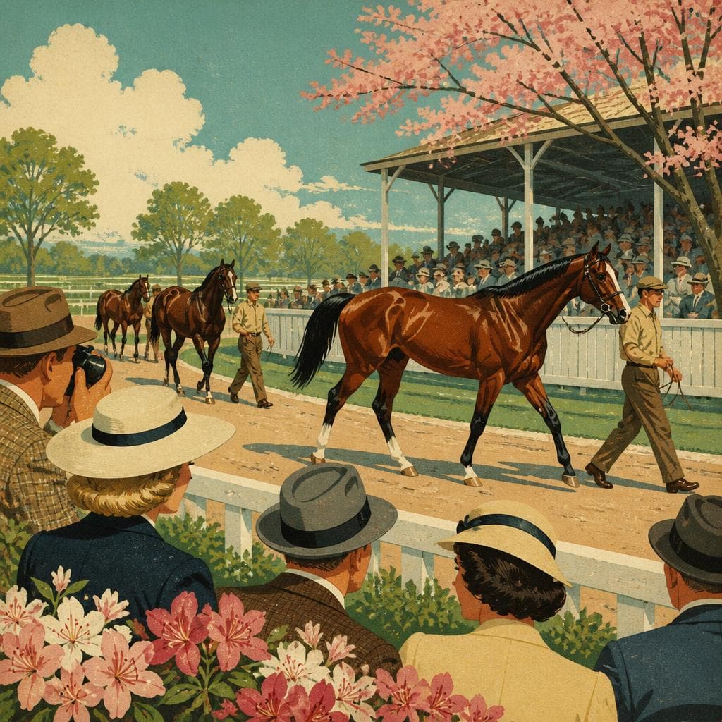 Cover art for Where Aiken’s Young Racehorses First Face the Crowd