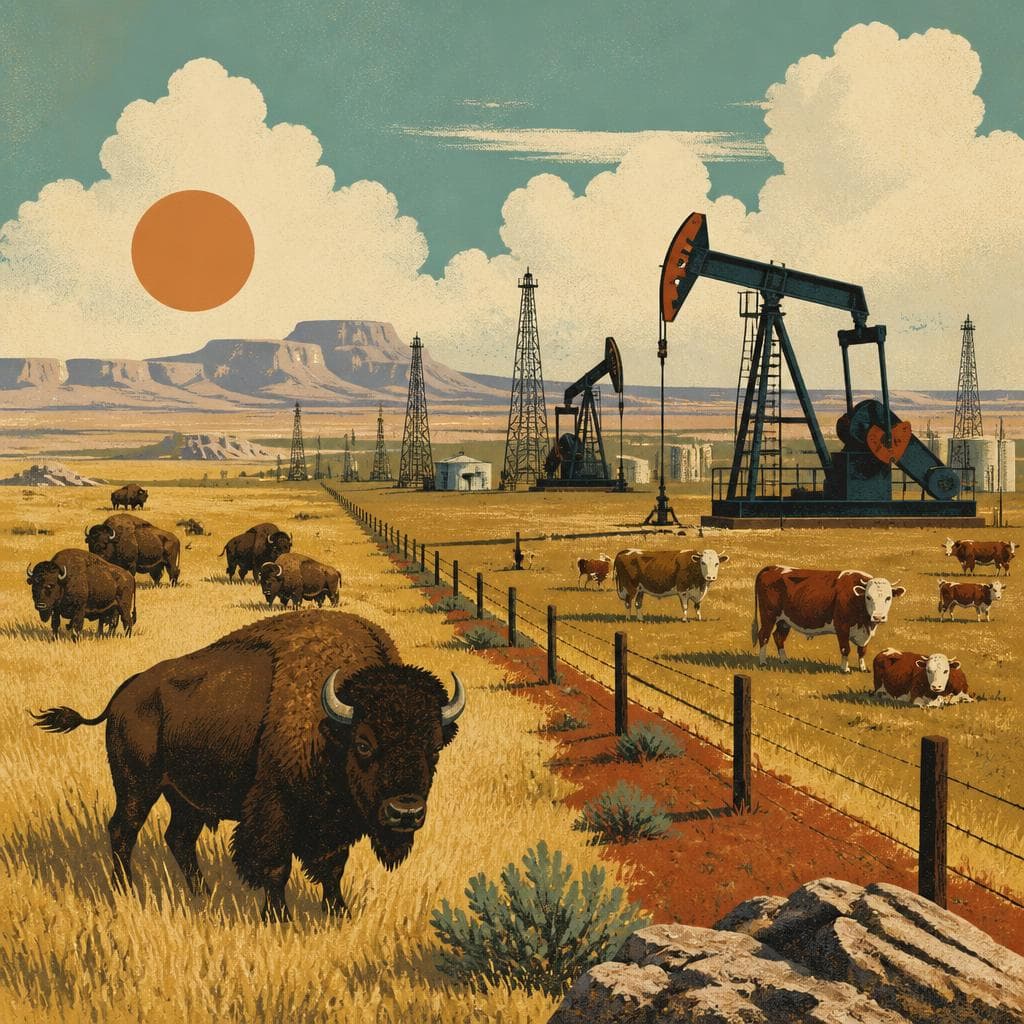 Cover art for Where the Buffalo Gave Way to Pumpjacks