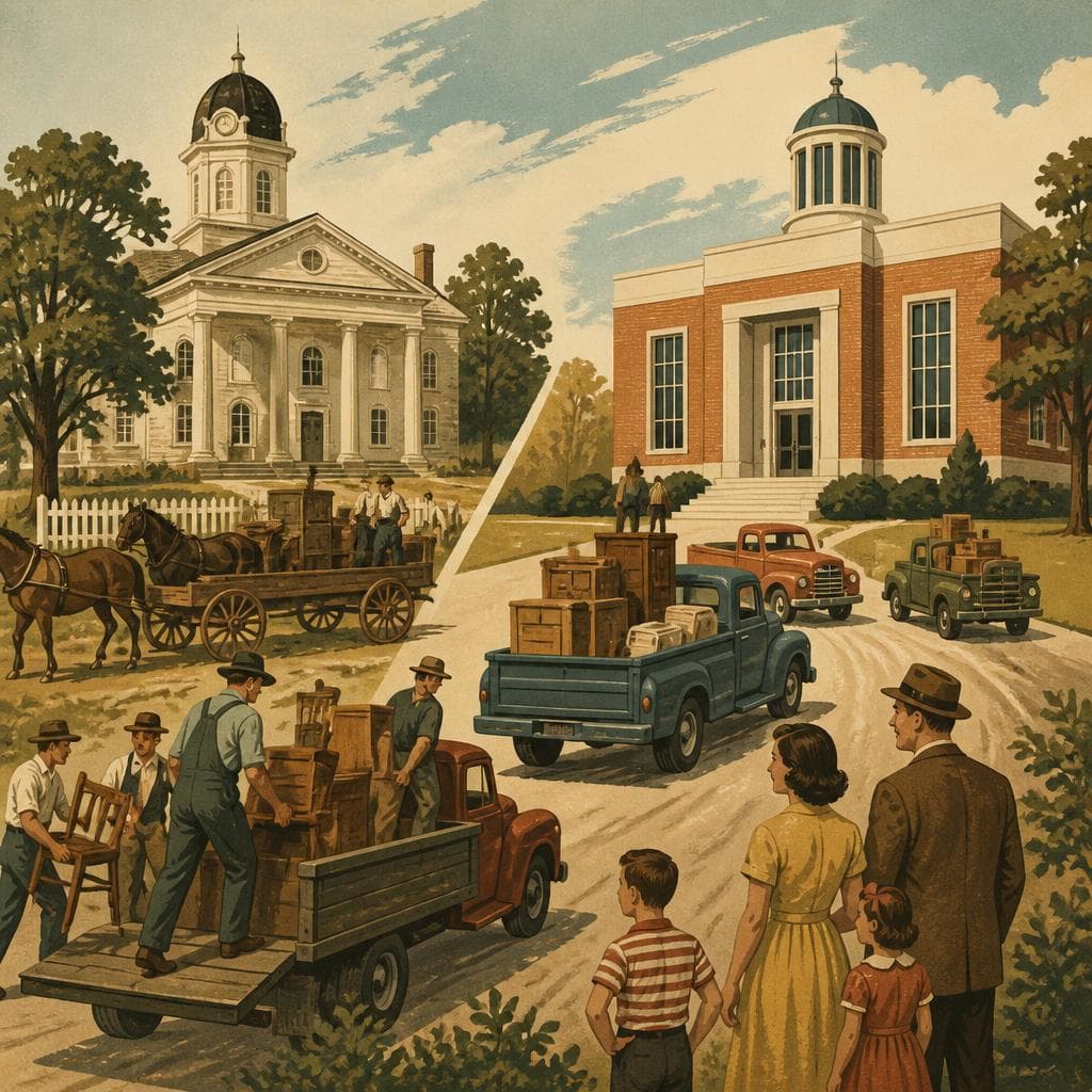 Cover art for When the Courthouse Moved to Adel