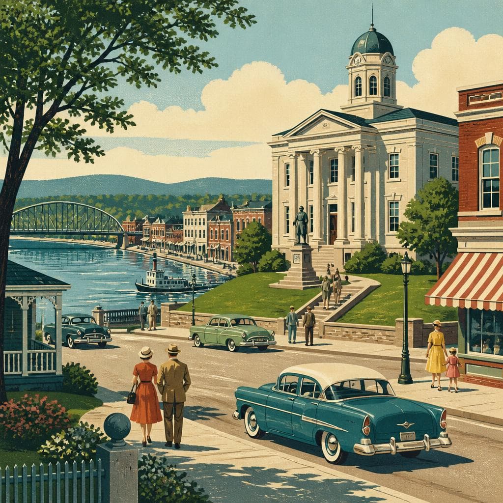 Cover art for Where a River Town Kept Its Shape