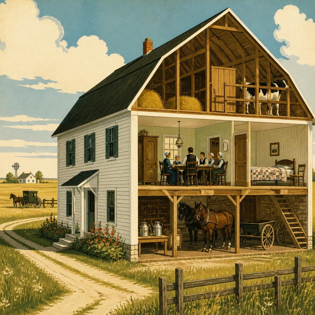 Cover art for Under One Roof on the Kansas Prairie