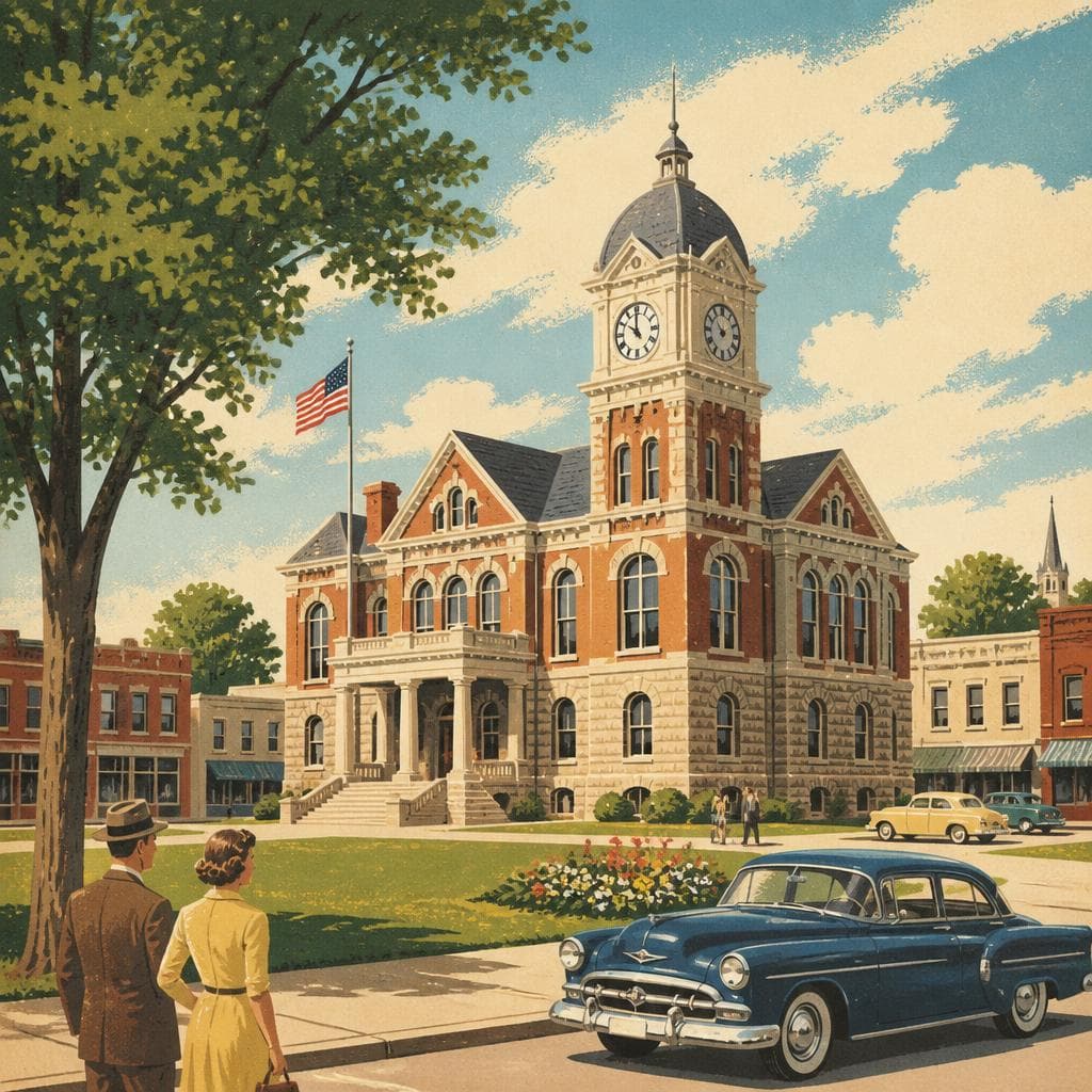 Cover art for A New County, Built in Brick and Stone
