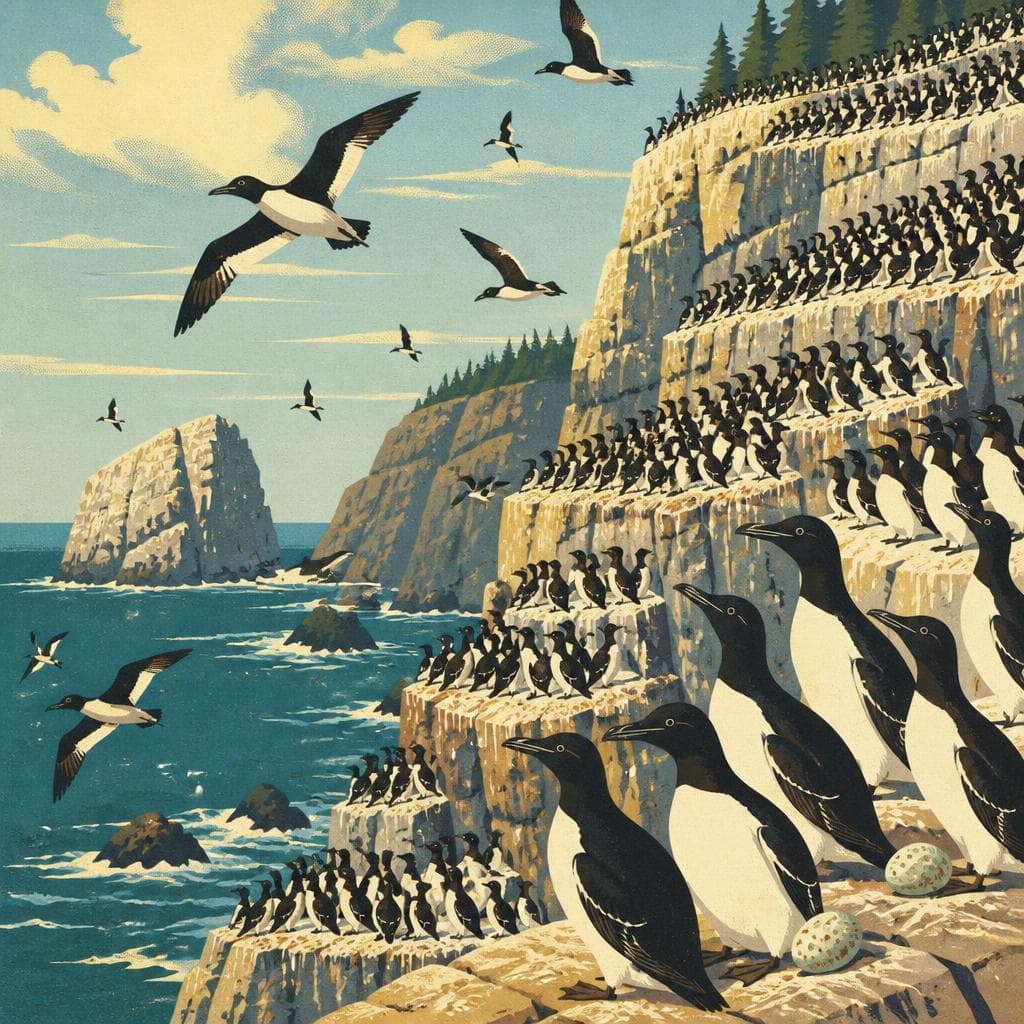 Cover art for Where the Cliffs Fill With Murres