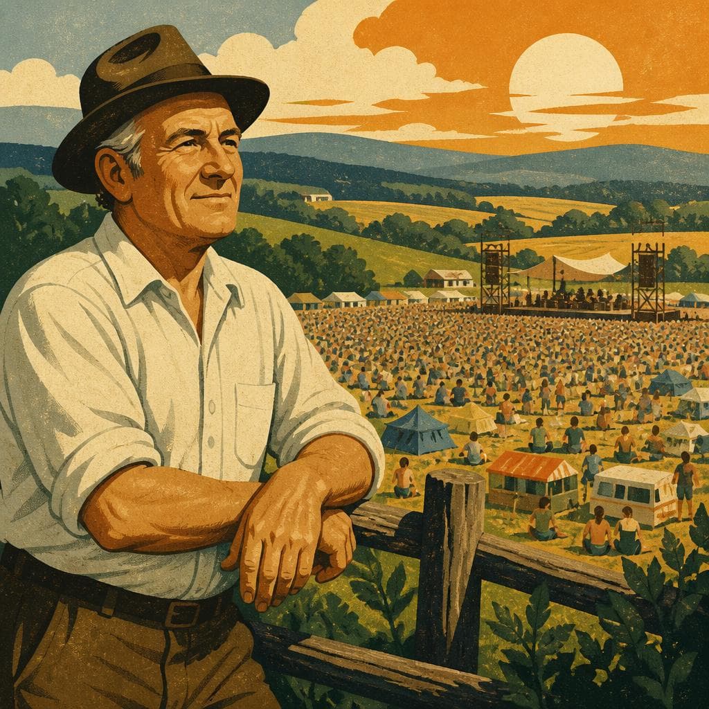 Cover art for The Farmer Who Gave Woodstock a Field