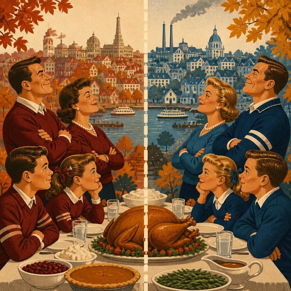 Cover art for Thanksgiving, Divided by One City Line