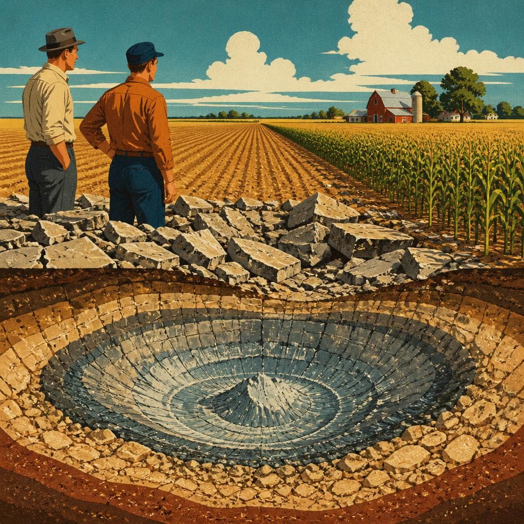 Cover art for The Crater Hiding Under Indiana Farmland