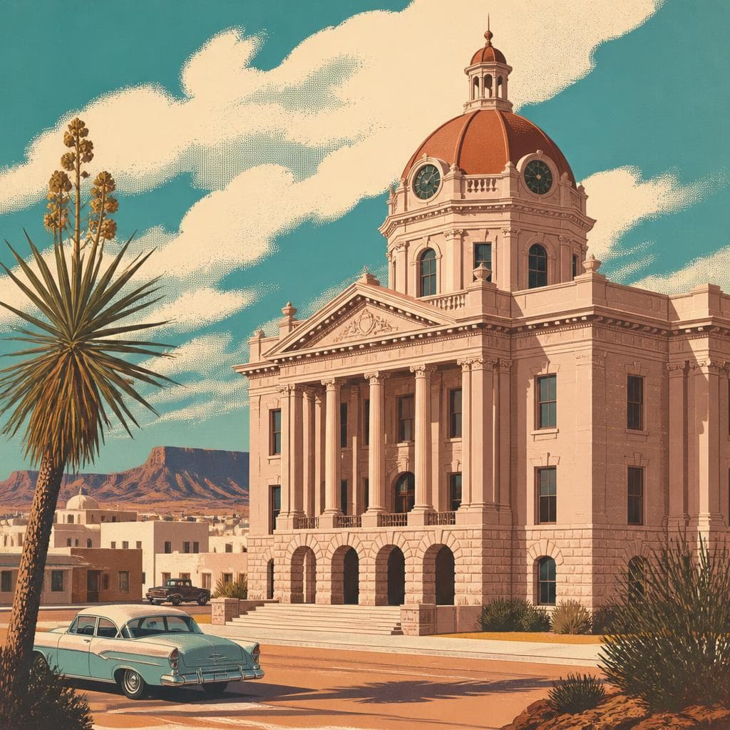 Cover art for When the County Seat Moved, Marfa Rose in Stone