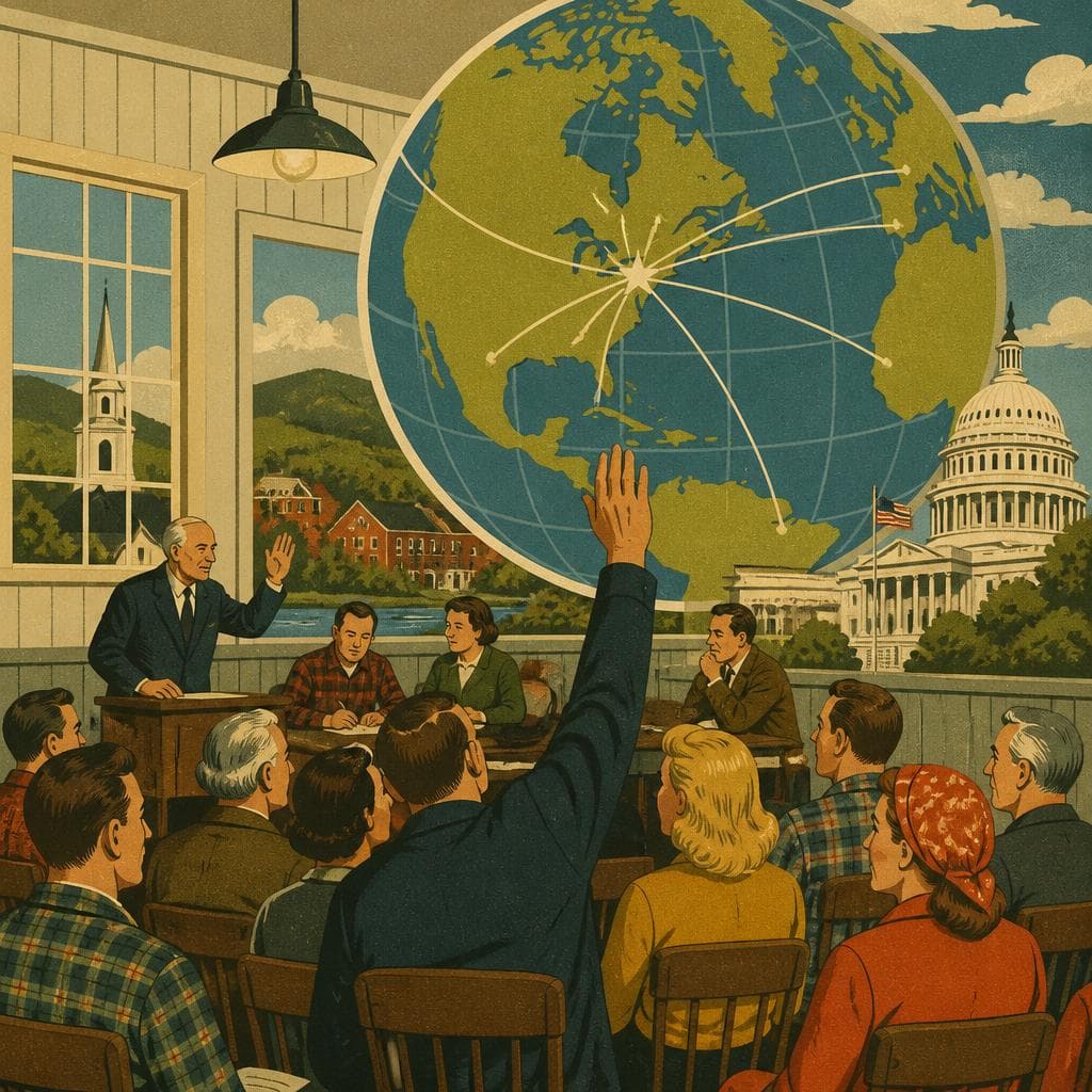 Cover art for Where Town Meeting Meets the World