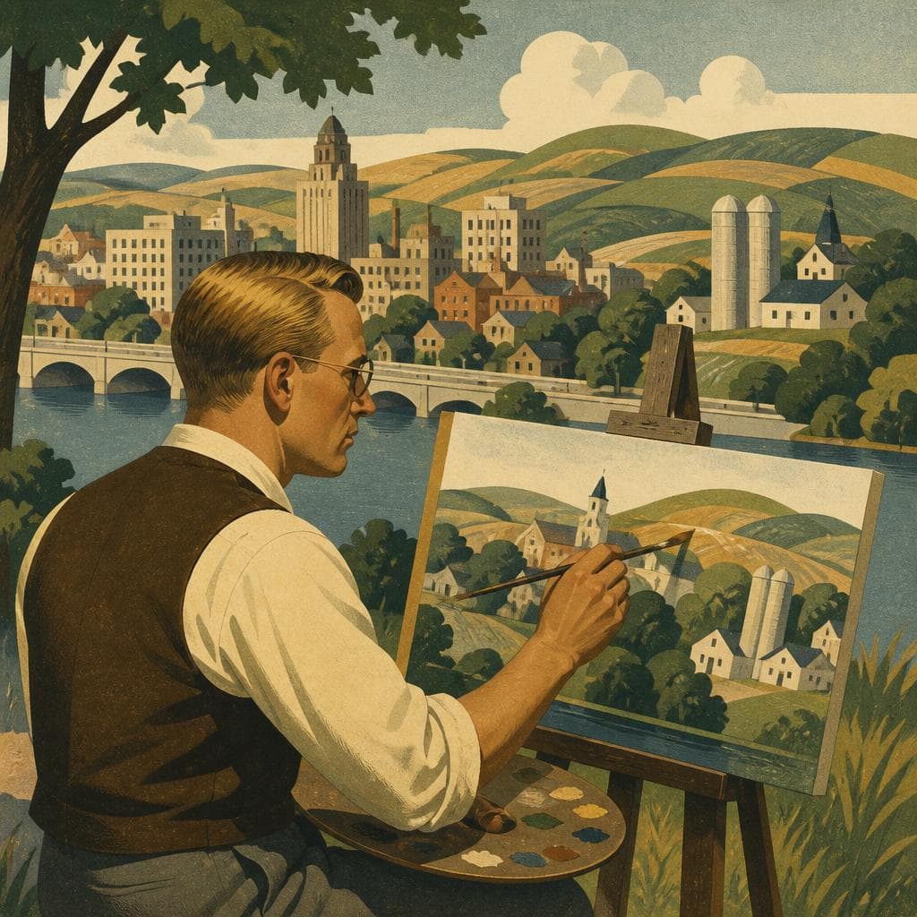 Cover art for Where Grant Wood Found His Iowa Vision