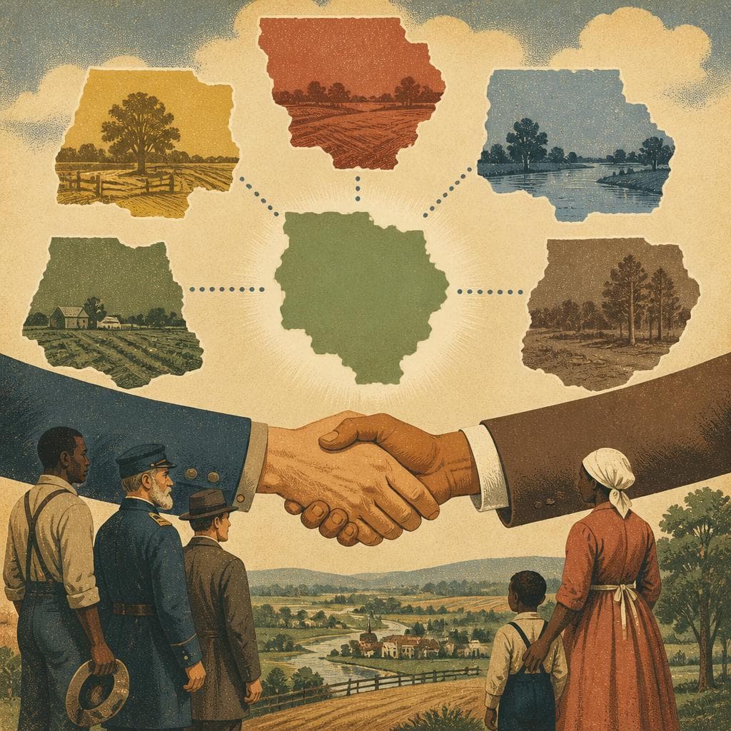 Cover art for A County Stitched Together After the War