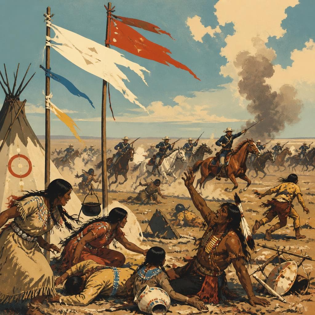 Cover art for Under the Flags at Sand Creek
