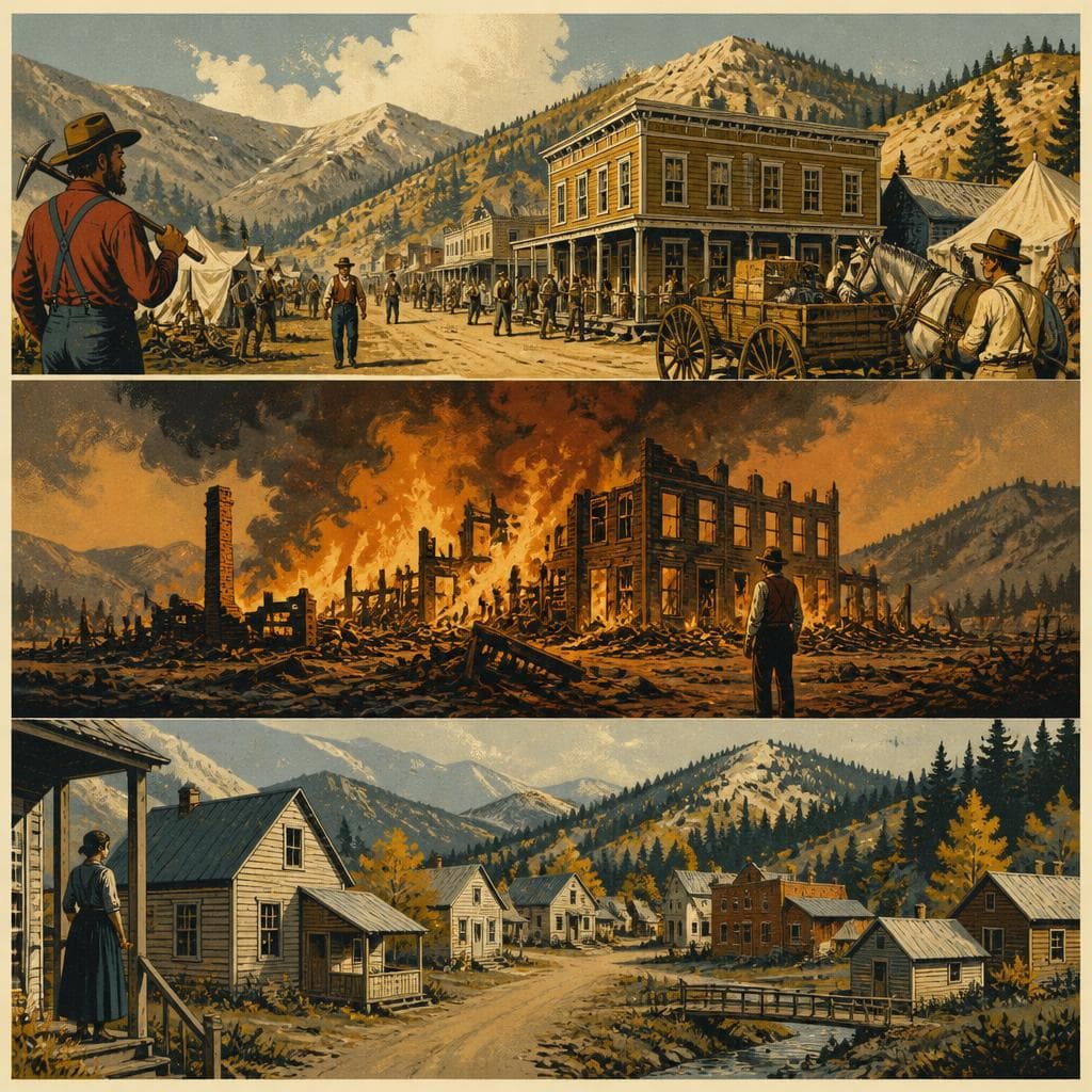 Cover art for After the Gold, Idaho City Endured