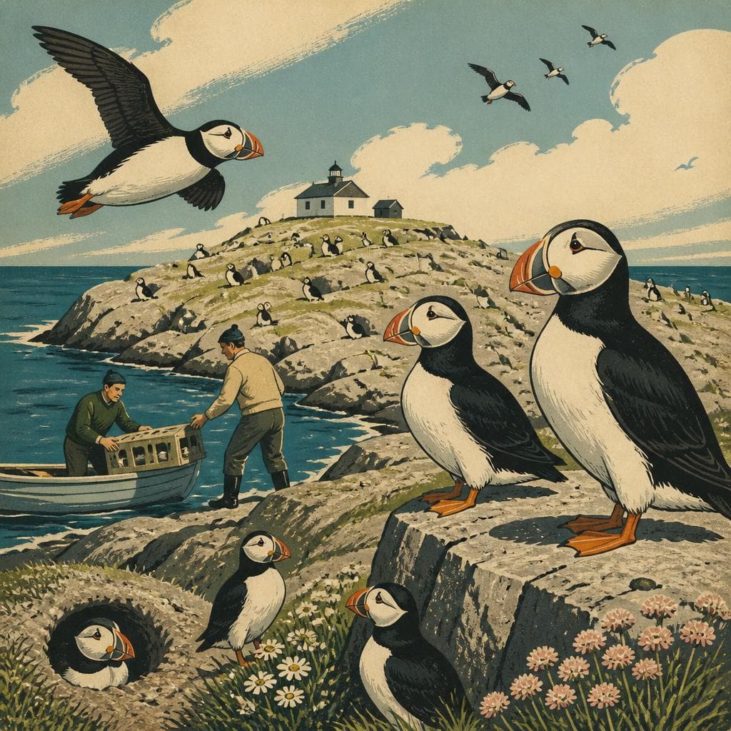 Cover art for How Puffins Came Back to Eastern Egg Rock
