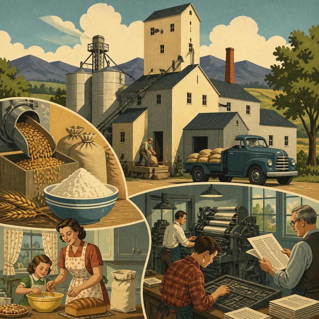 Cover art for Where Grain Became Flour and News