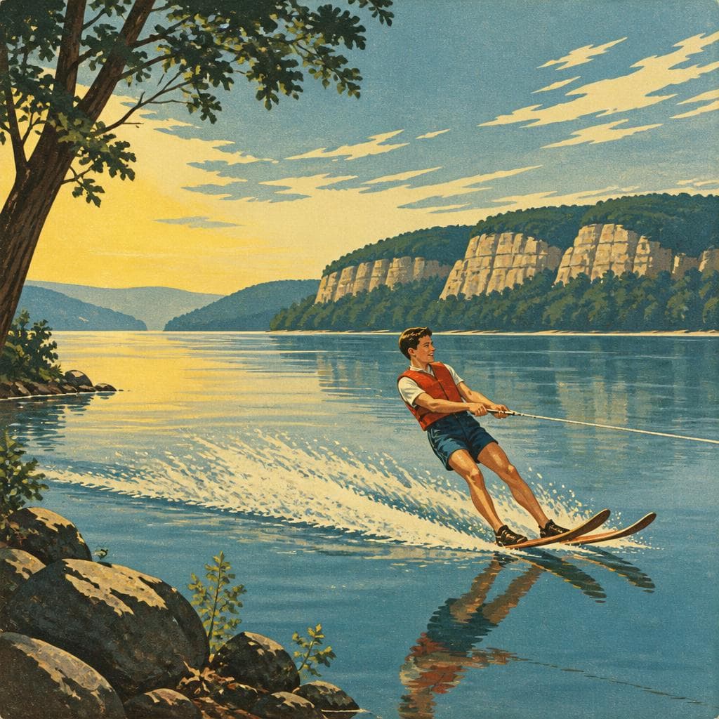 Cover art for The Morning Lake Pepin Learned to Ski