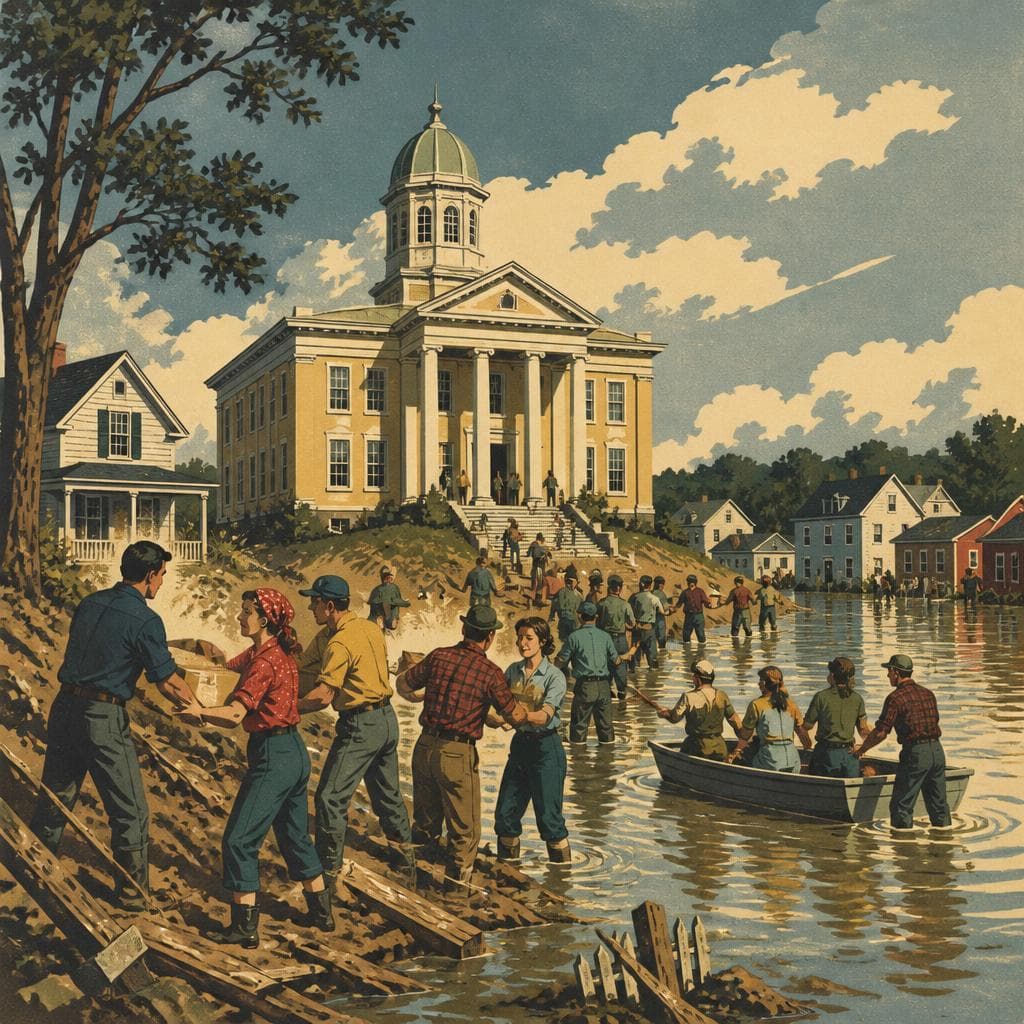 Cover art for When the Courthouse Had to Hold the County Together