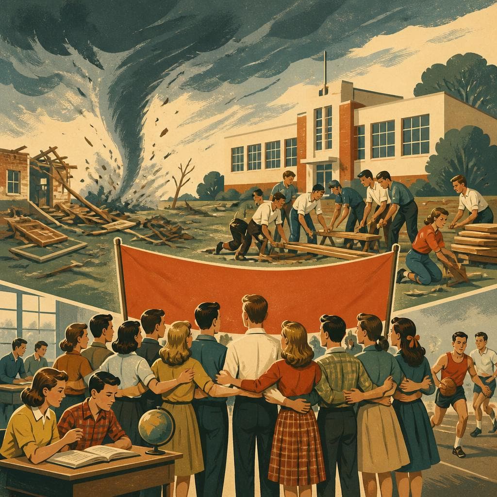 Cover art for One School, One Banner