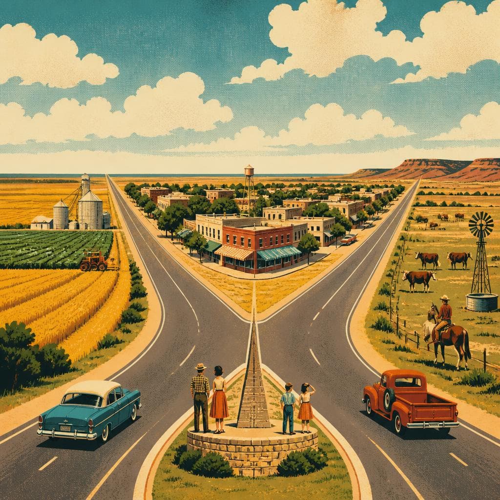 Cover art for Where the Road Splits the Country in Half