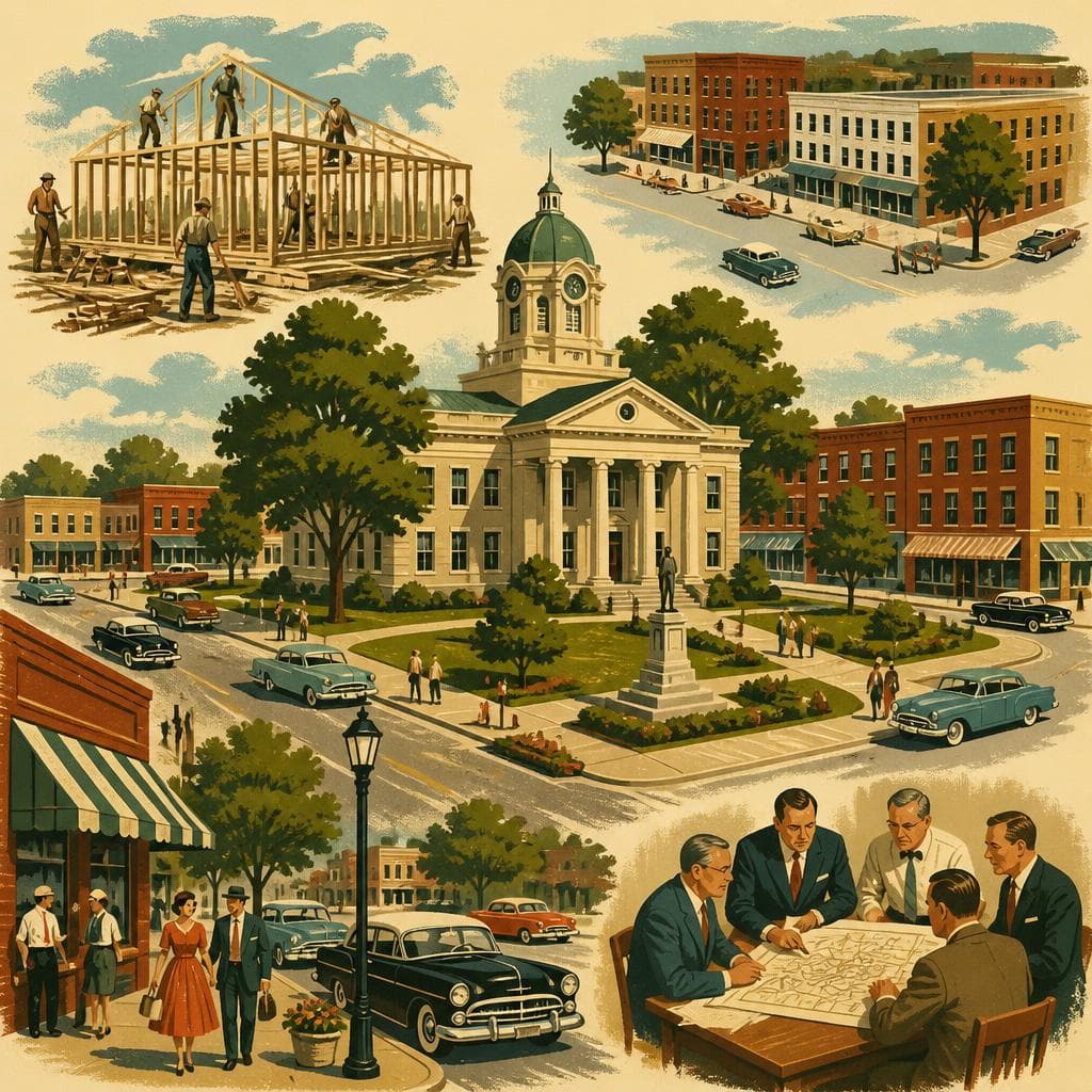 Cover art for Around the Courthouse, a Town Takes Shape