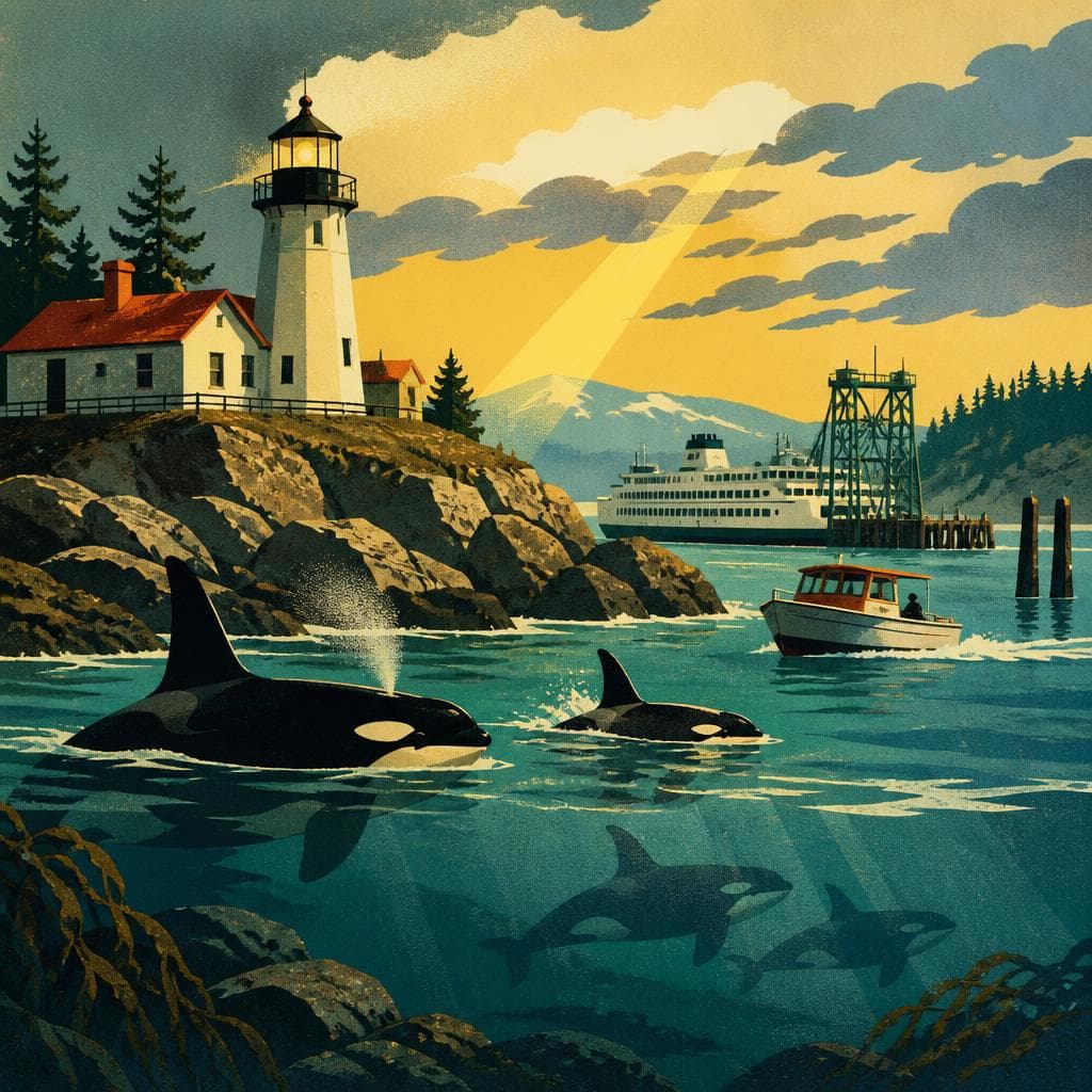 Cover art for Where Rock, Light, and Orcas Meet