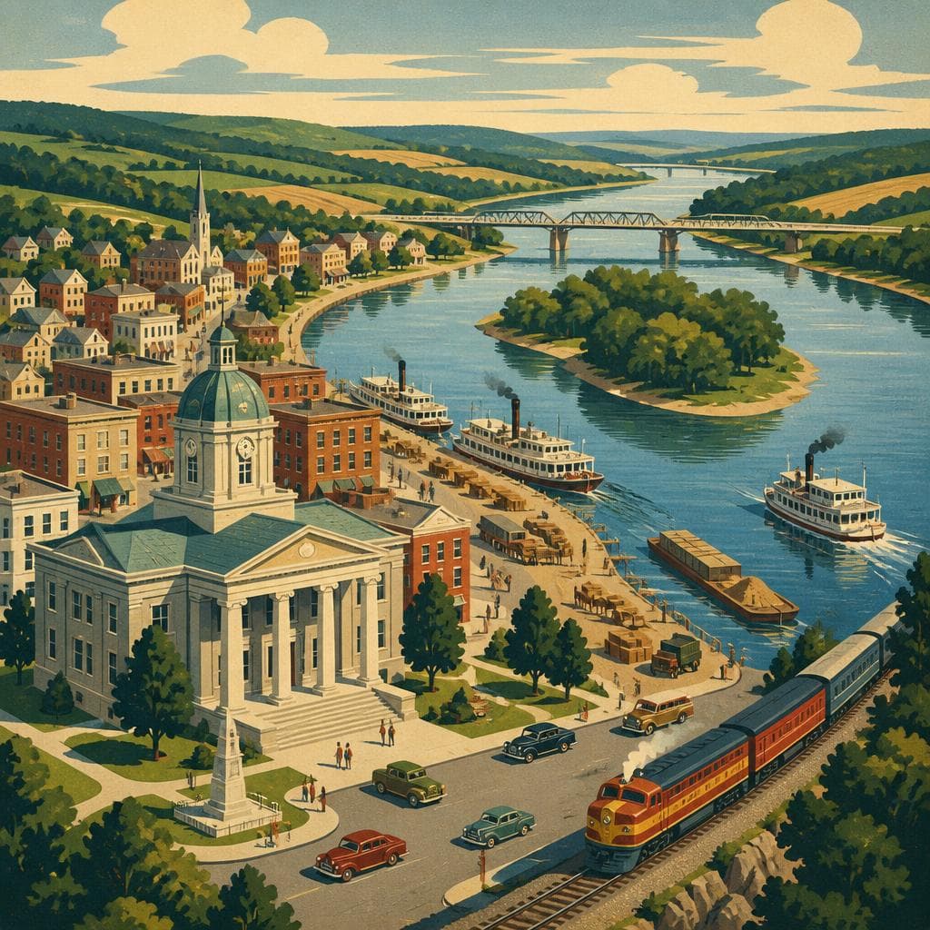 Cover art for Where the River Chose the County Seat