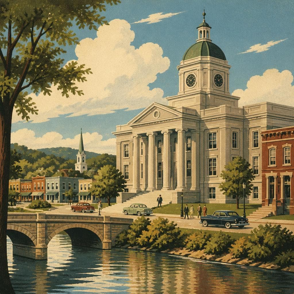 Cover art for A Big Courthouse in a Small River Town
